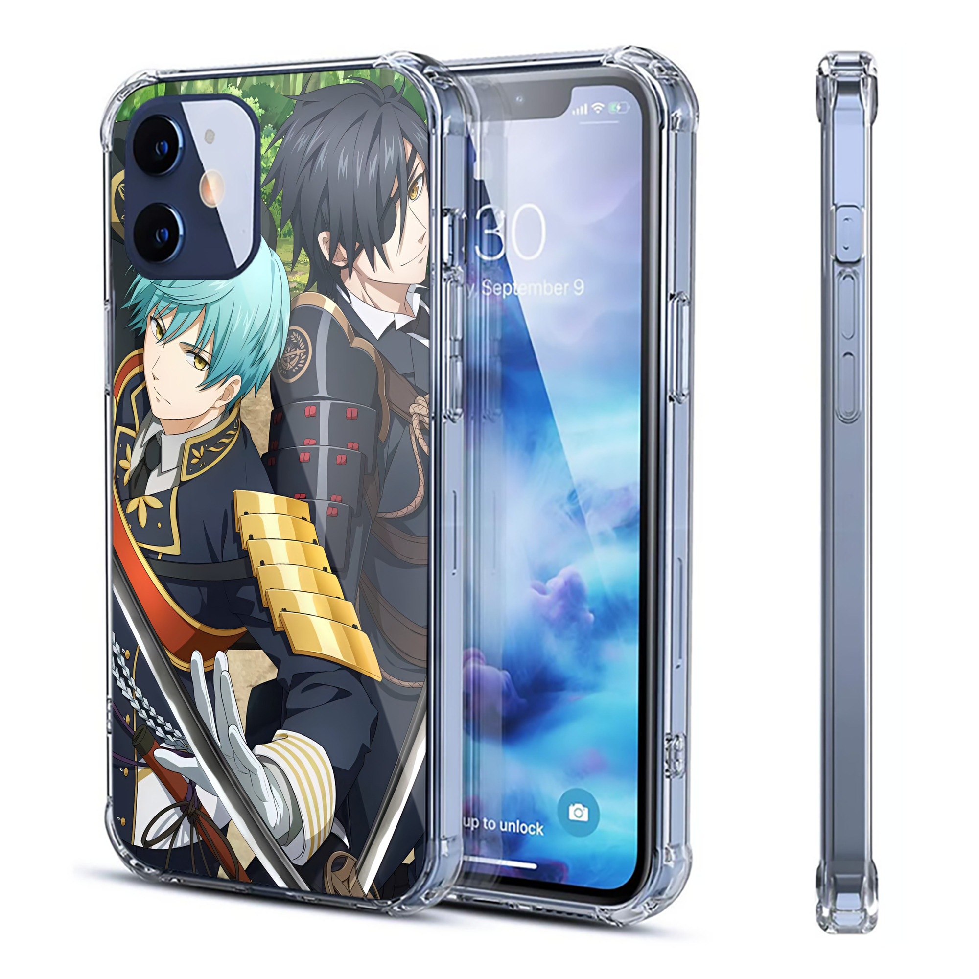 （画像用） 刀剣乱舞 Touken Ranbu 【iPhone 12シリーズ対応】透明スマホケース（クリアソフトケース）